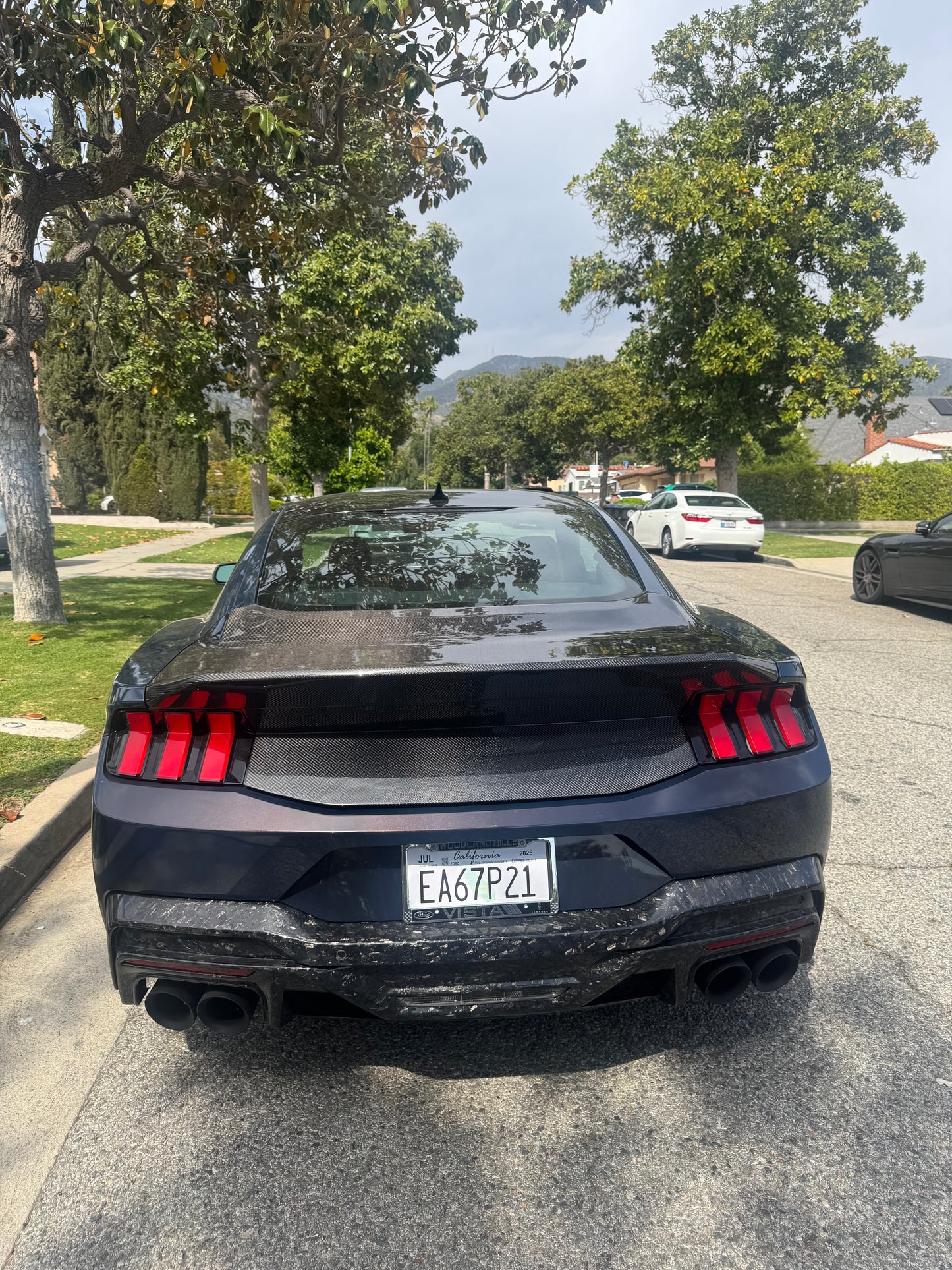 Anderson Composites 2024 MUSTANG DOUBLE-SIDED CARBON FIBER 1-PIECE TYPE-SA DECKLID WITH INTEGRATED SPOILER