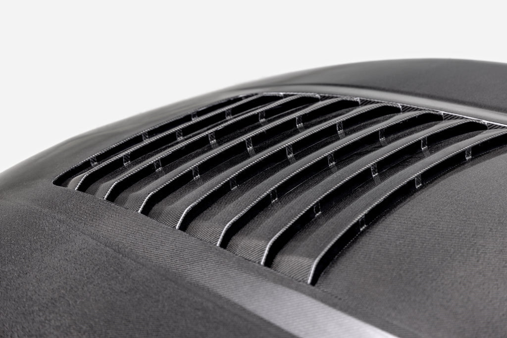 Anderson Composites 2024 FORD MUSTANG TYPE-GT5 DOUBLE-SIDED CARBON FIBER HOOD