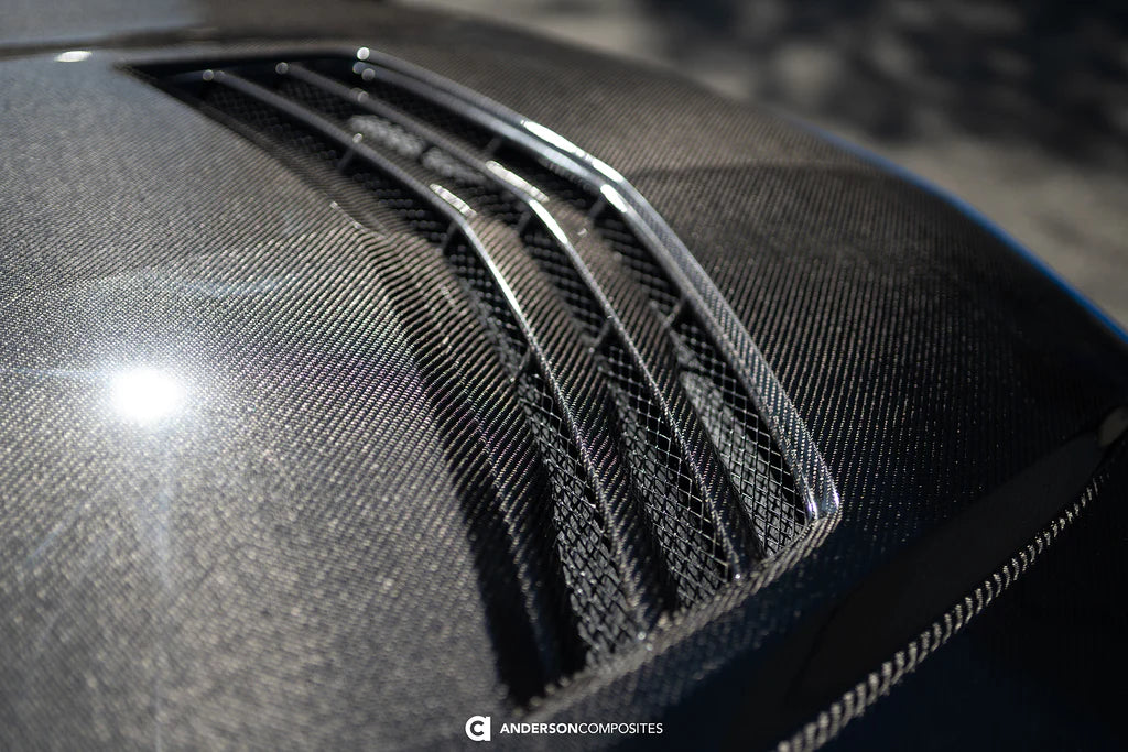 Anderson Composites 2022-2024 CADILLAC CT5-V BLACKWING TYPE-SV DOUBLE SIDED CARBON FIBER HOOD