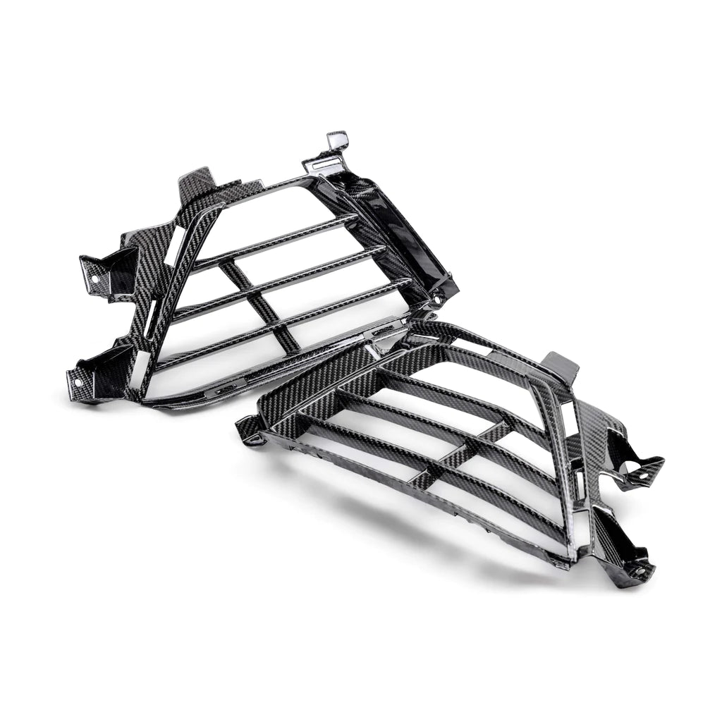 Anderson Composites 2022-2024 CADILLAC CT5-V BLACKWING CARBON FIBER FRONT BUMPER LOWER GRILLES (PAIR)