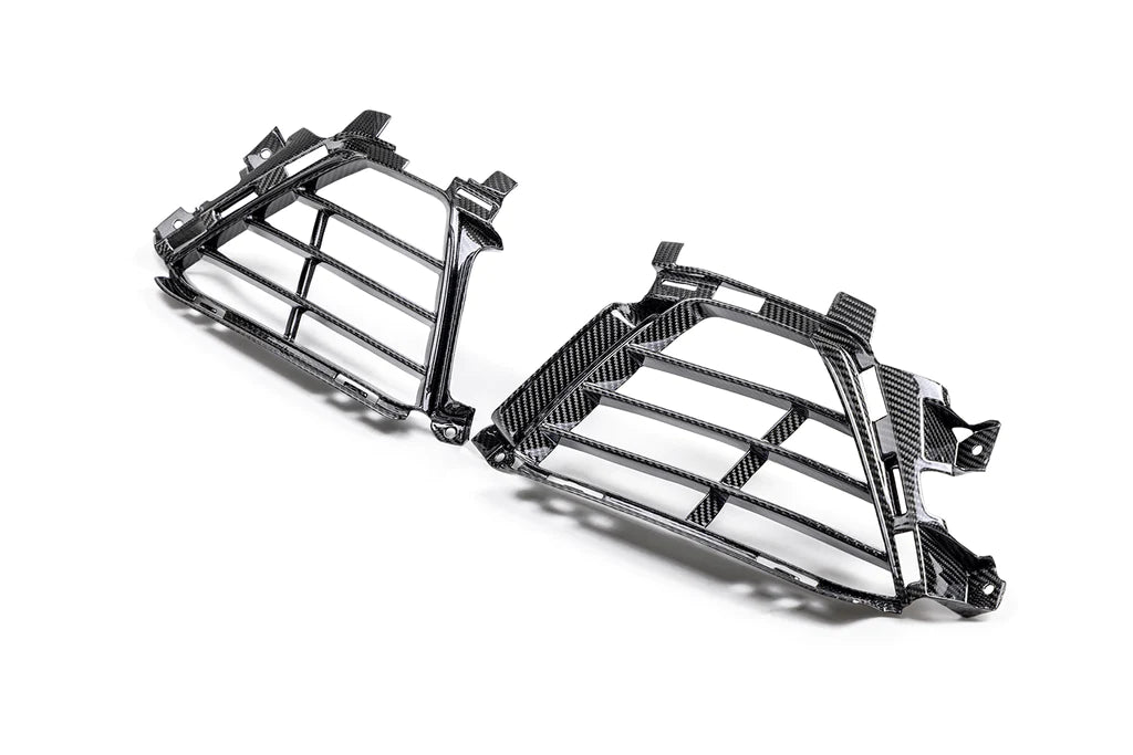 Anderson Composites 2022-2024 CADILLAC CT5-V BLACKWING CARBON FIBER FRONT BUMPER LOWER GRILLES (PAIR)