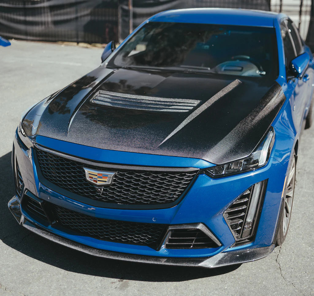 Anderson Composites 2022-2024 CADILLAC CT5-V BLACKWING CARBON FIBER FRONT BUMPER LOWER GRILLES (PAIR)