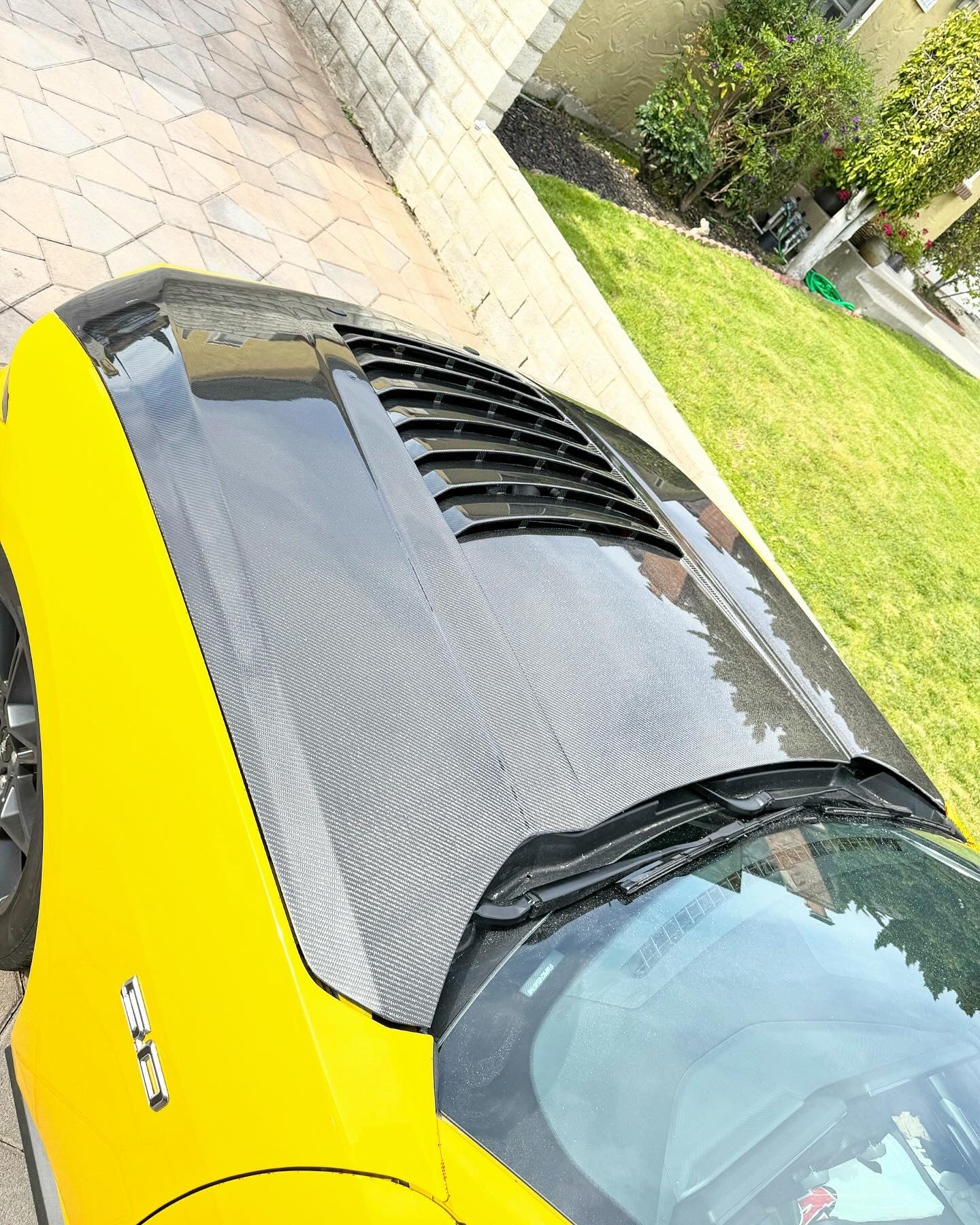 Anderson Composites 2024 FORD MUSTANG TYPE-GT5 DOUBLE-SIDED CARBON FIBER HOOD