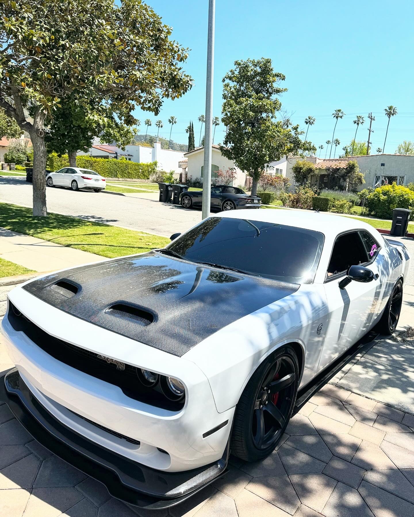 Anderson Composites 2019-2023 DODGE CHALLENGER HELLCAT REDEYE TYPE-RE CARBON FIBER HOOD