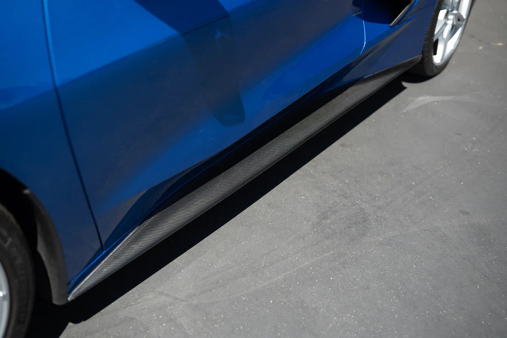 Anderson Composites 2020-2024 CORVETTE C8 CARBON FIBER SIDE SKIRT EXTENSIONS