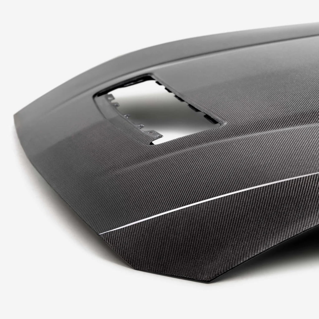 Anderson Composites 2024 FORD MUSTANG TYPE-OE DOUBLE SIDED CARBON FIBER HOOD