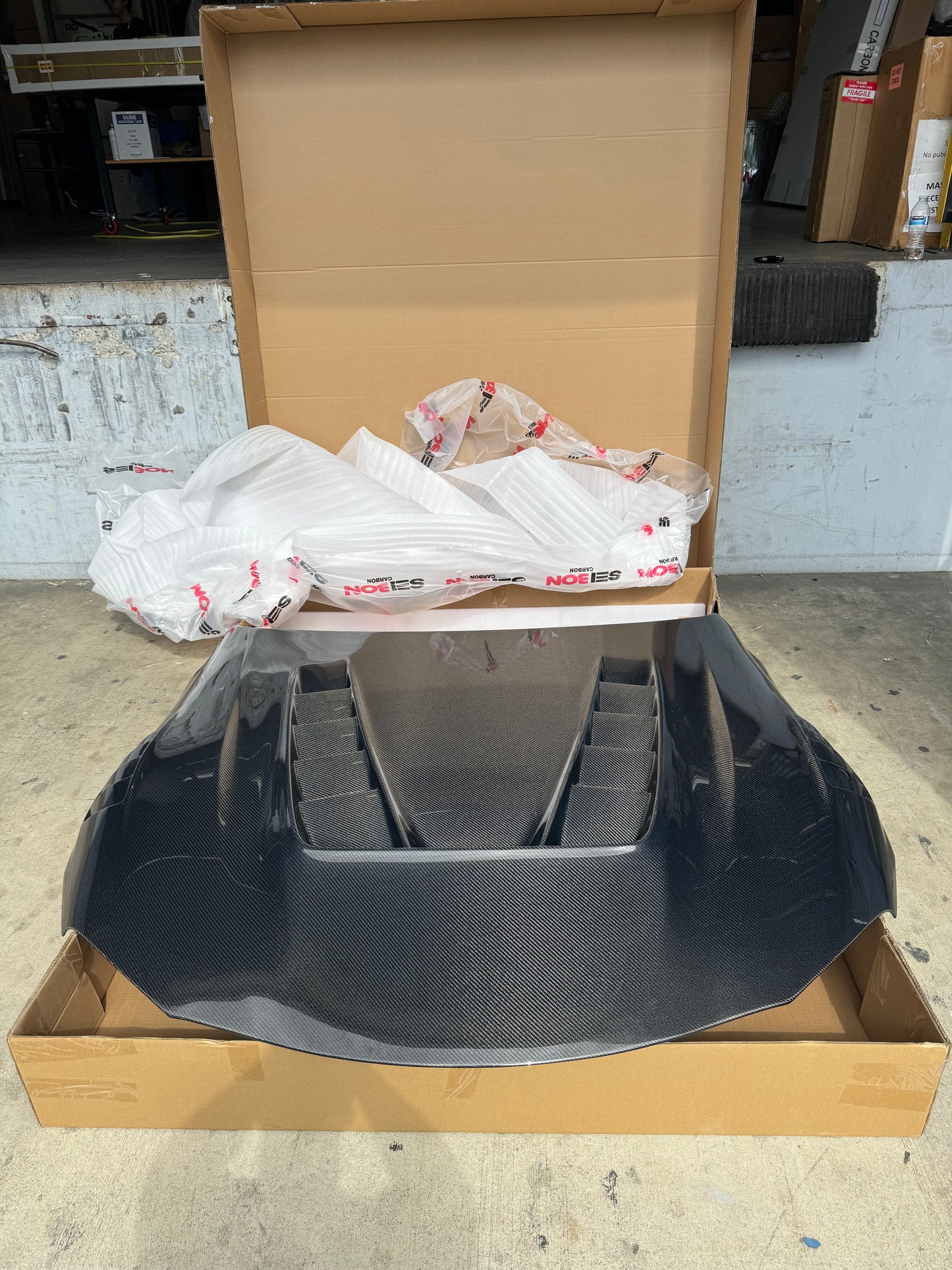 Seibon Carbon 2020-2023 TOYOTA GR SUPRA TV-STYLE DOUBLE-SIDED CARBON FIBER HOOD