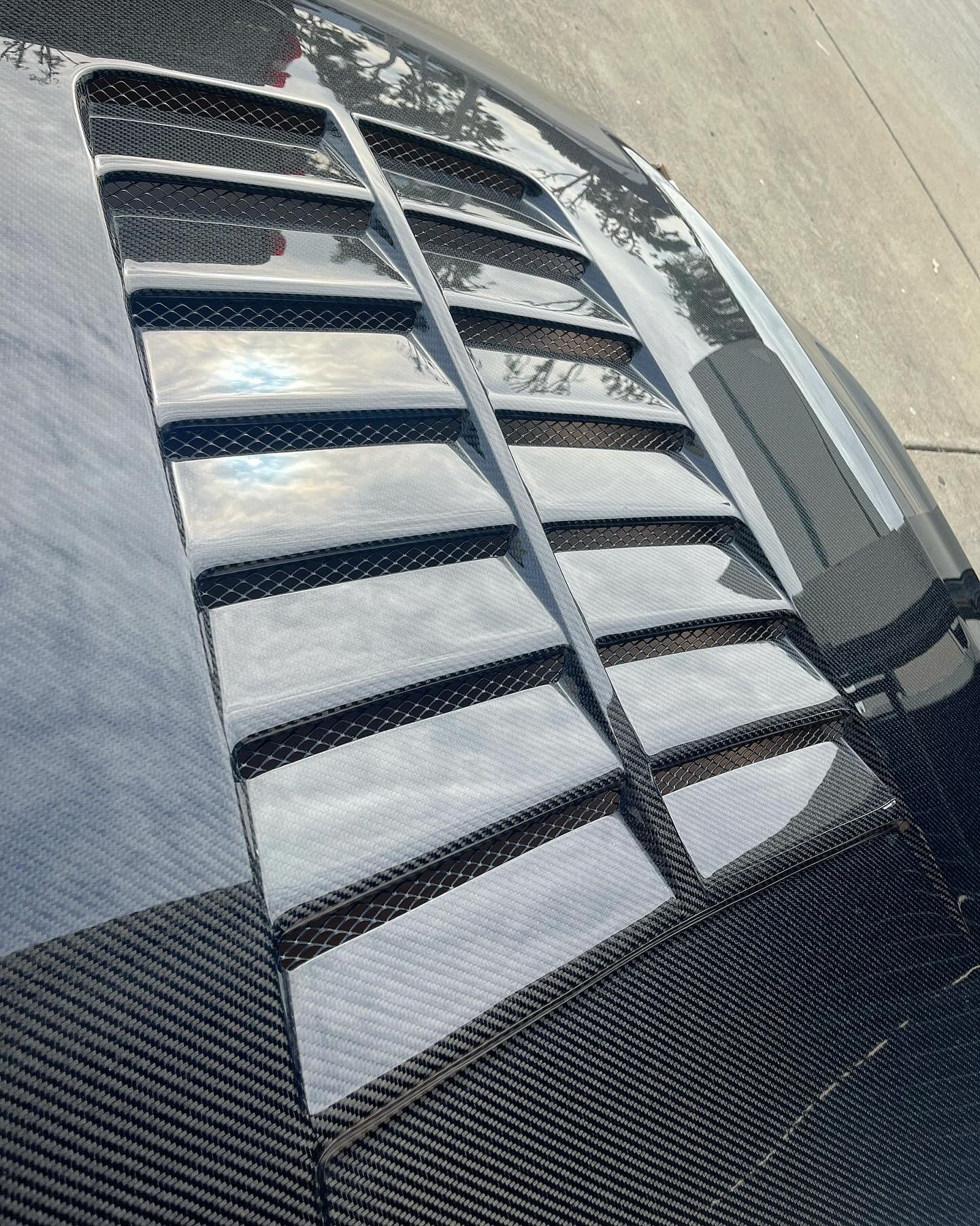 Anderson Composites 2018-2023 FORD MUSTANG DOUBLE SIDED TYPE-GT5 CARBON FIBER HOOD