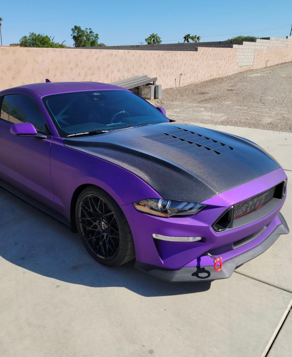 Anderson Composites 2018-2023 FORD MUSTANG DOUBLE SIDED TYPE-GT5 CARBON FIBER HOOD