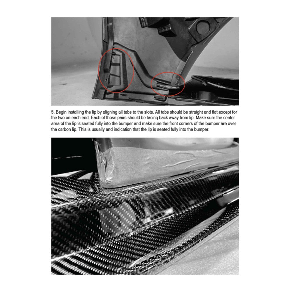 Seibon Carbon 2020-2023 TOYOTA GR SUPRA MB-STYLE CARBON FIBER FRONT LIP