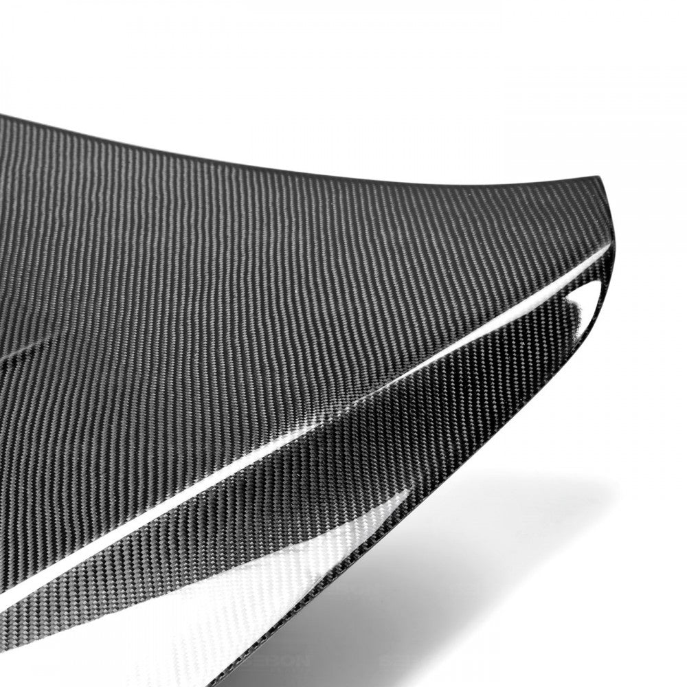 SEIBON CARBON 2008-2015 MITSUBISHI LANCER EVO X DV-STYLE CARBON FIBER HOOD