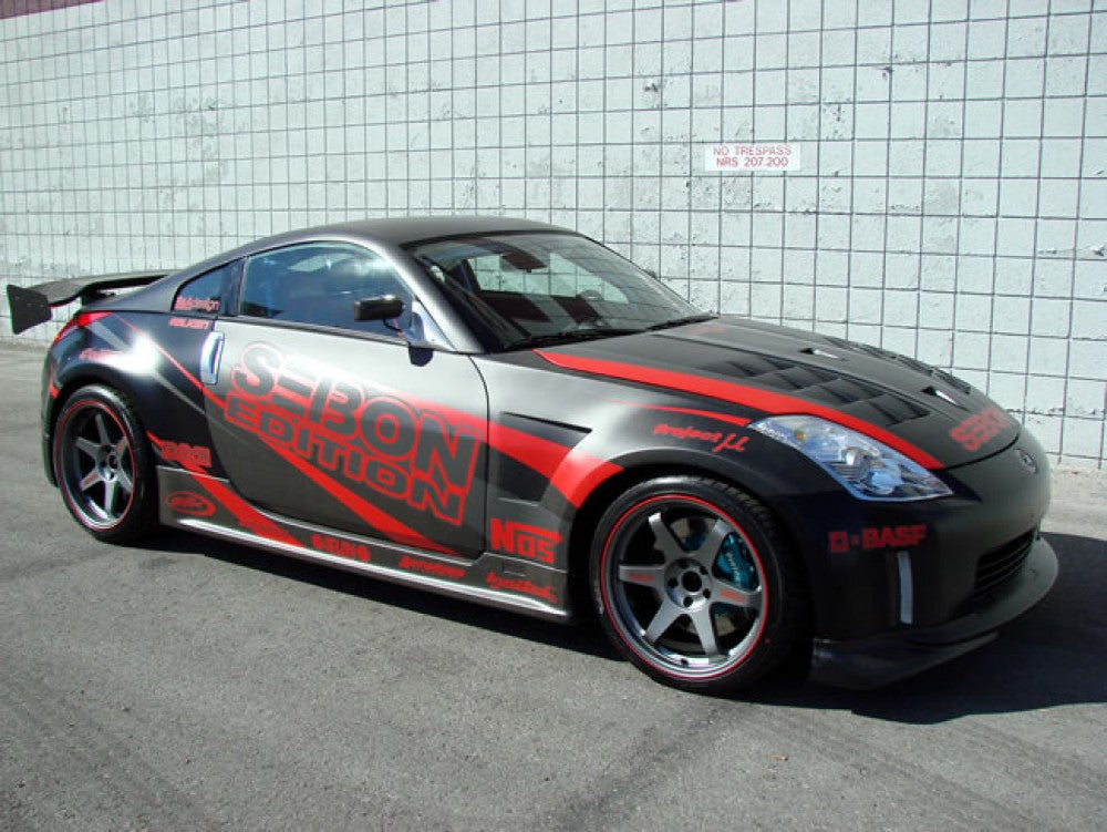 SEIBON CARBON CARBON FIBER FENDERS FOR 2003-2009 NISSAN 350Z (10MM WIDER) (PAIR)