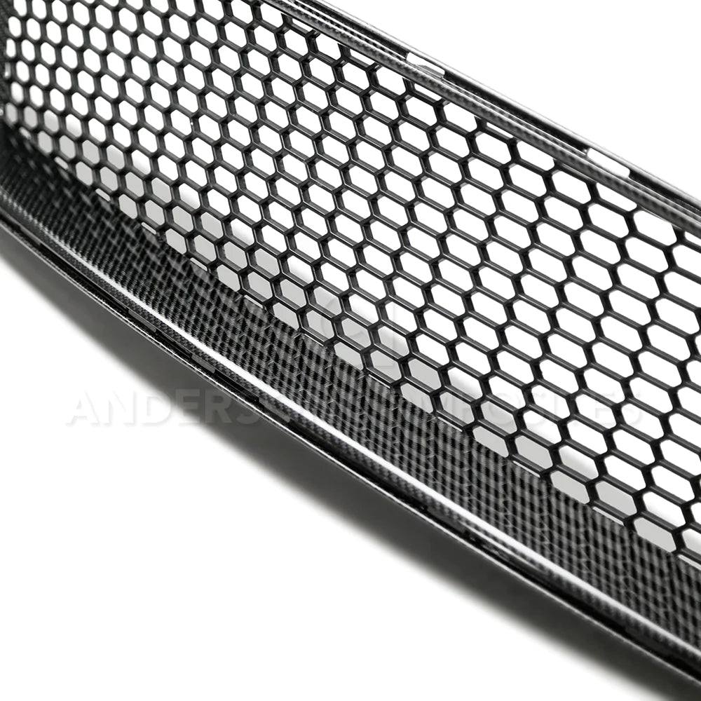 Anderson Composites 2018-2023 FORD MUSTANG TYPE-GT CARBON FIBER UPPER GRILLE