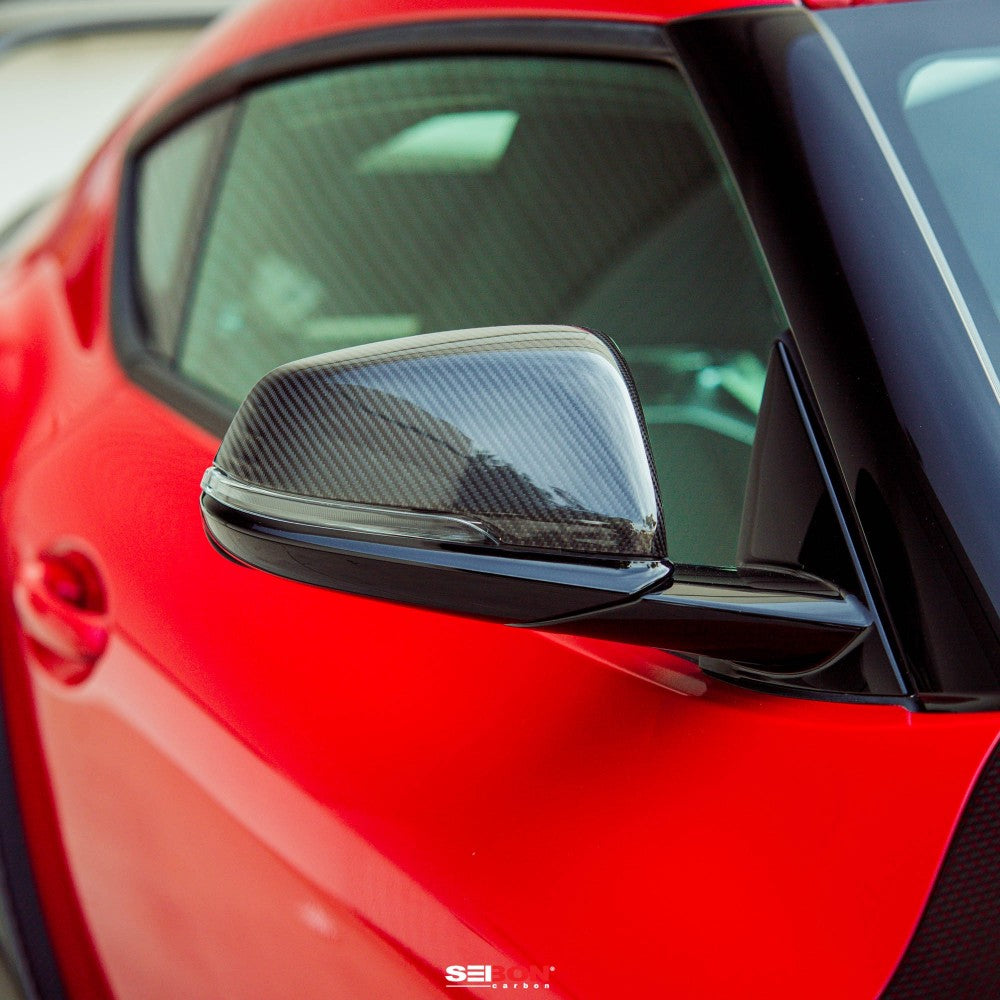 Seibon Carbon 2020-2023 TOYOTA GR SUPRA CARBON FIBER MIRROR CAPS