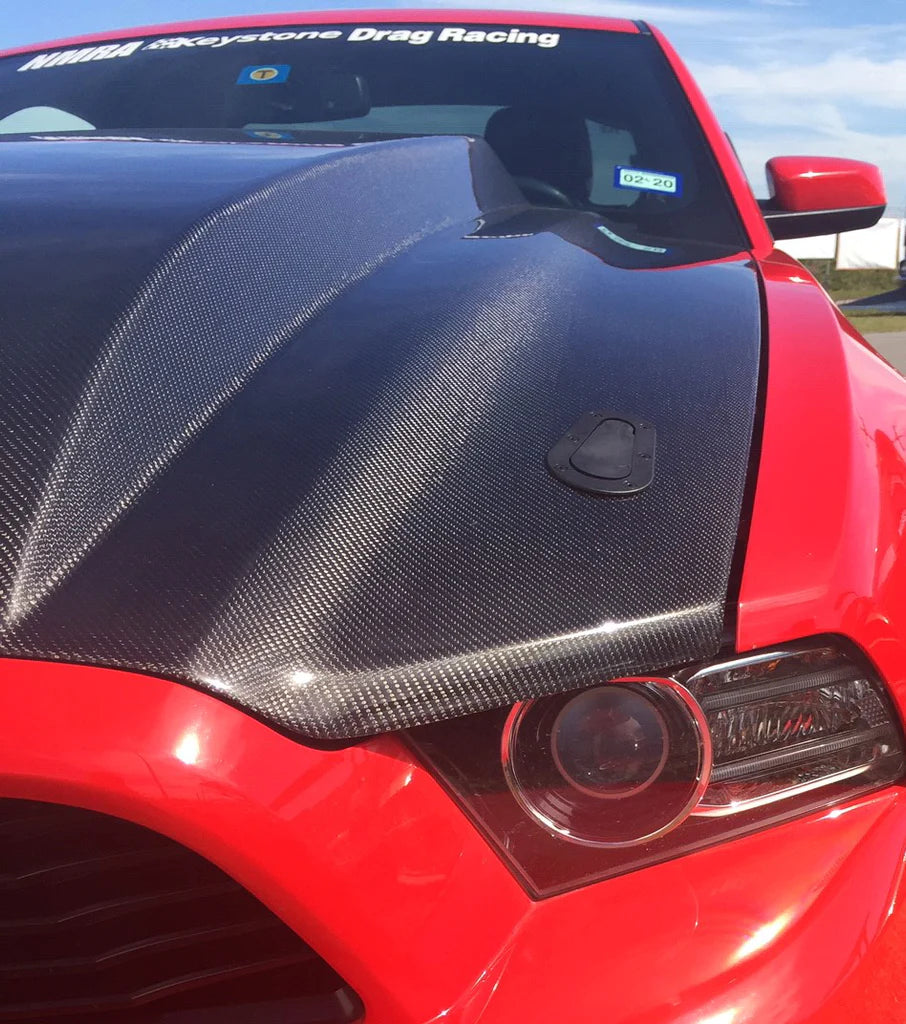 Anderson Composites 2013-2014 FORD MUSTANG TYPE-CJ CARBON FIBER COWL HOOD