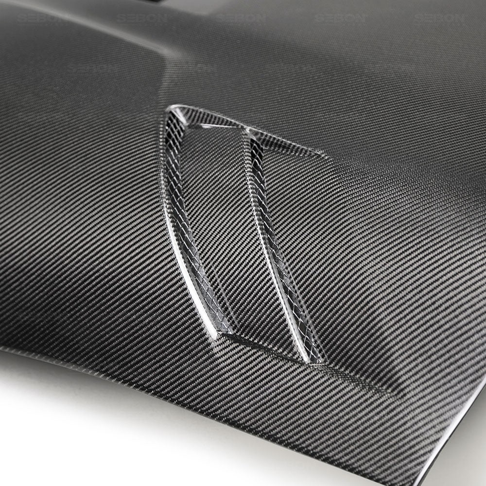 SEIBON CARBON 2020-2023 TOYOTA GR SUPRA TSII-STYLE DOUBLE-SIDED CARBON FIBER HOOD