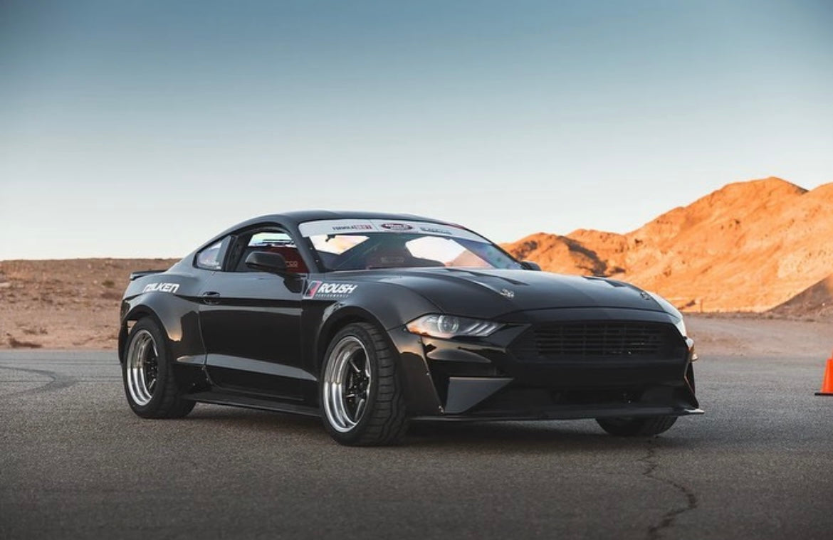 Anderson Composites 2018 - 2023 MUSTANG CARBON FIBER TYPE-JTP FRONT & REAR FENDER FLARE KIT (10 PCS)