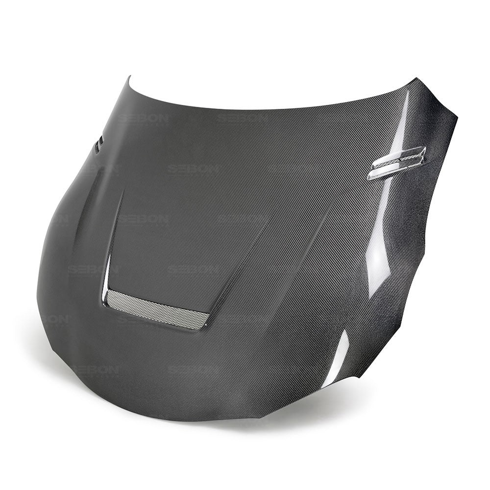 SEIBON CARBON 2020-2023 TOYOTA GR SUPRA VS-STYLE DOUBLE-SIDED CARBON FIBER HOOD