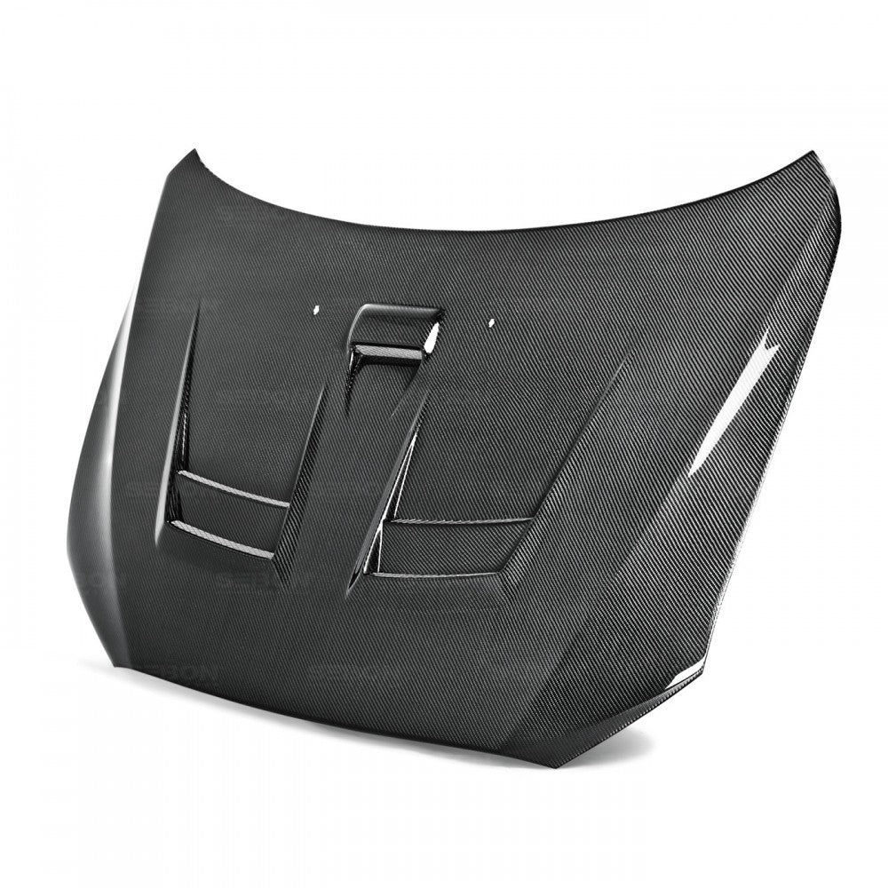 SEIBON CARBON 2008-2015 MITSUBISHI LANCER EVO X DV-STYLE CARBON FIBER HOOD
