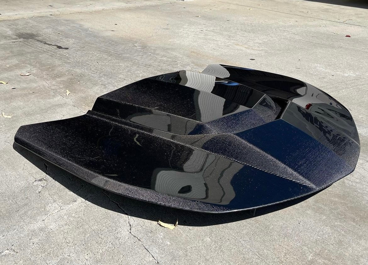 Anderson Composites 2016-2024 CAMARO TYPE-AZ DOUBLE SIDED CARBON FIBER HOOD