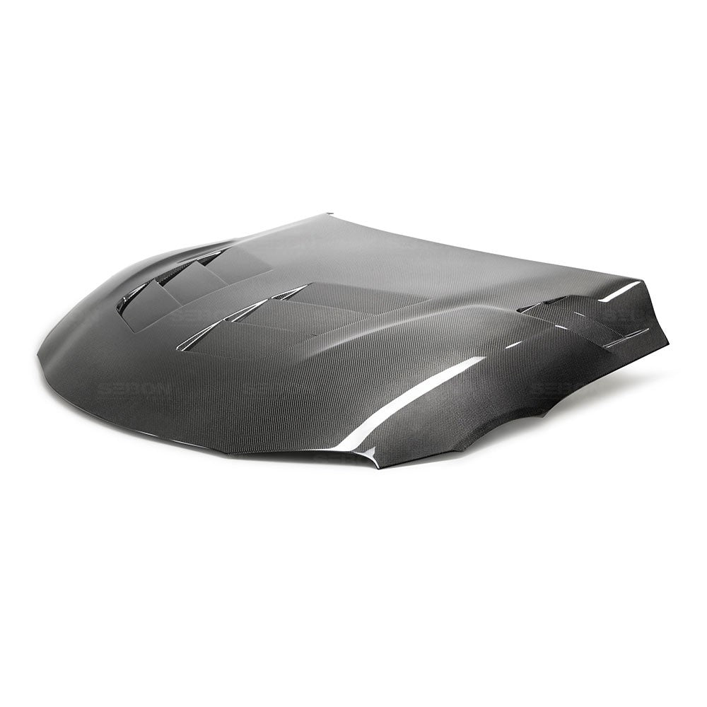 SEIBON CARBON 2020-2023 TOYOTA GR SUPRA TSII-STYLE DOUBLE-SIDED CARBON FIBER HOOD