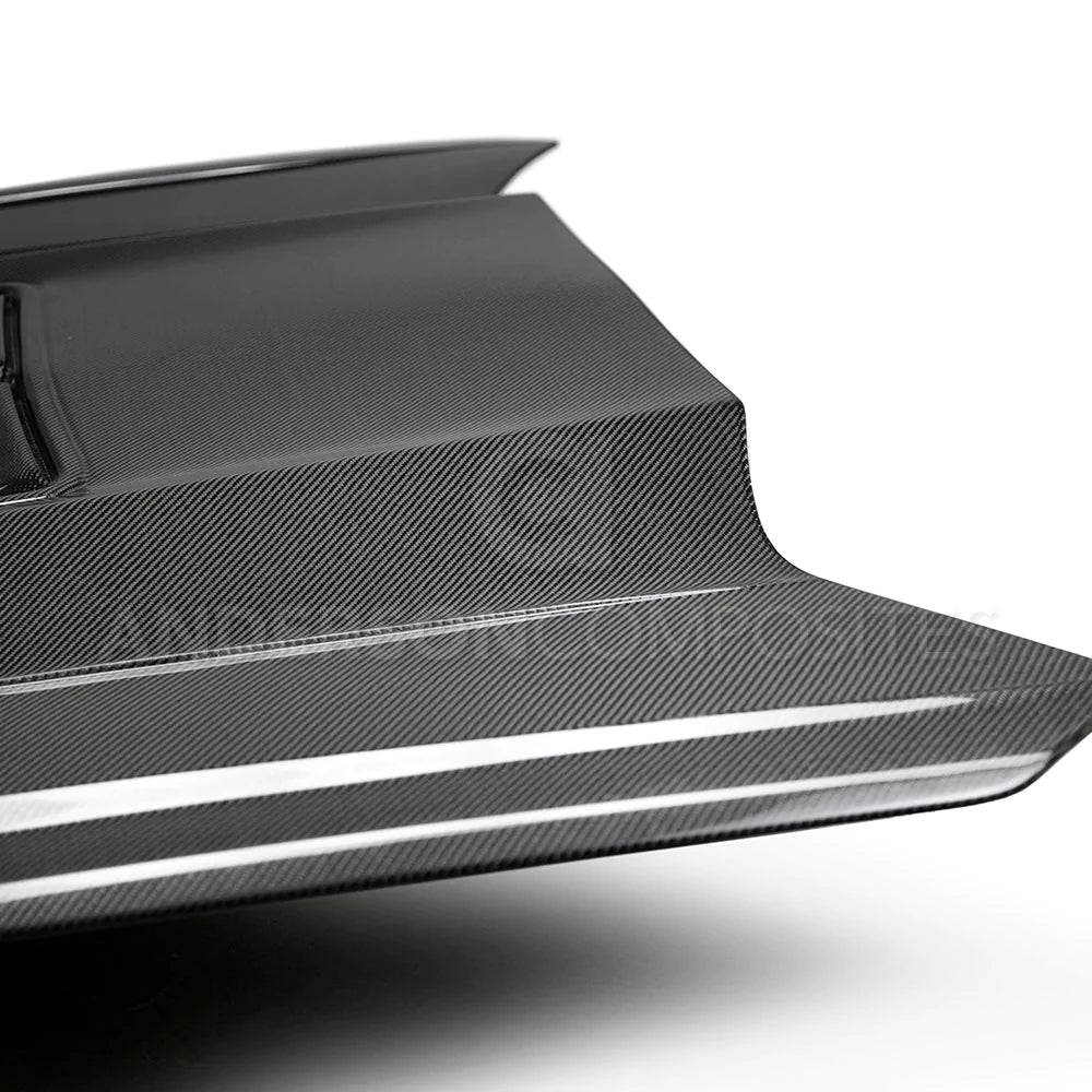 Anderson Composites 2016-2024 CHEVROLET CAMARO SS TYPE-T2 DOUBLE SIDED CARBON FIBER HOOD
