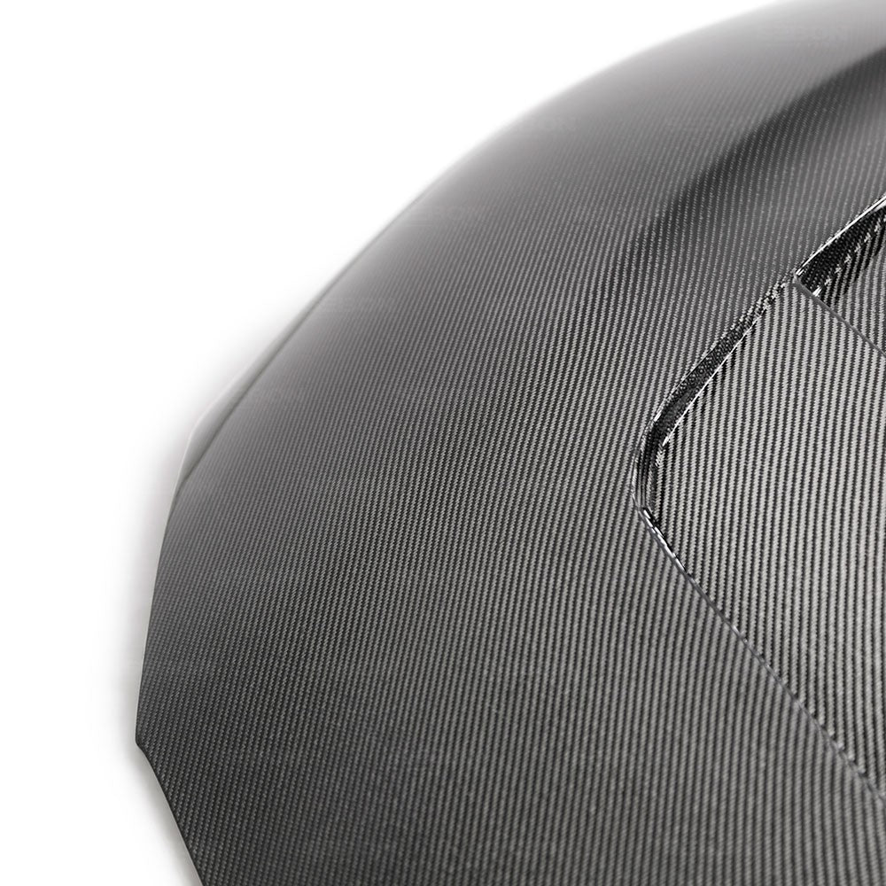 SEIBON CARBON 2020-2023 TOYOTA GR SUPRA TSII-STYLE DOUBLE-SIDED CARBON FIBER HOOD