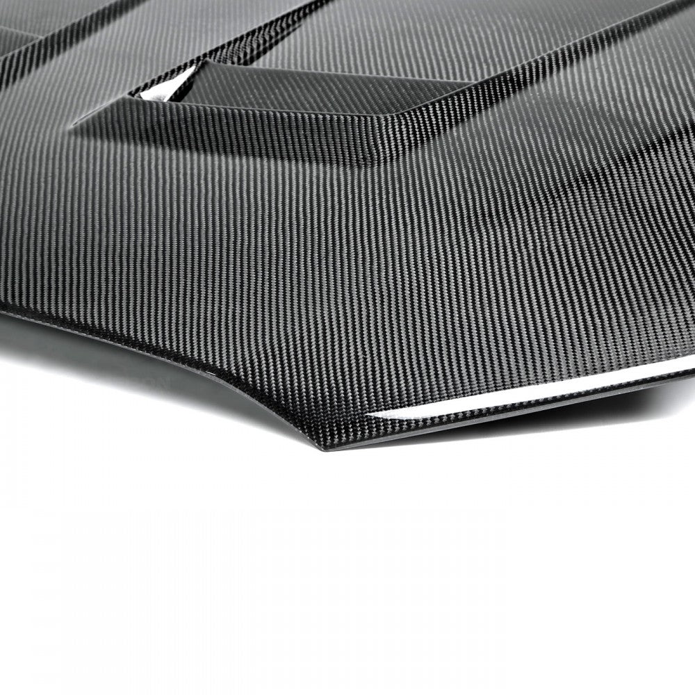 SEIBON CARBON 2008-2015 MITSUBISHI LANCER EVO X DV-STYLE CARBON FIBER HOOD