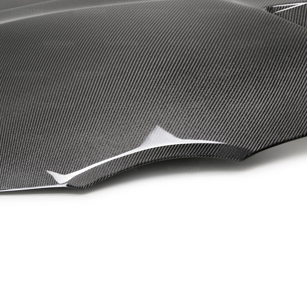 SEIBON CARBON 2020-2023 TOYOTA GR SUPRA TSII-STYLE DOUBLE-SIDED CARBON FIBER HOOD