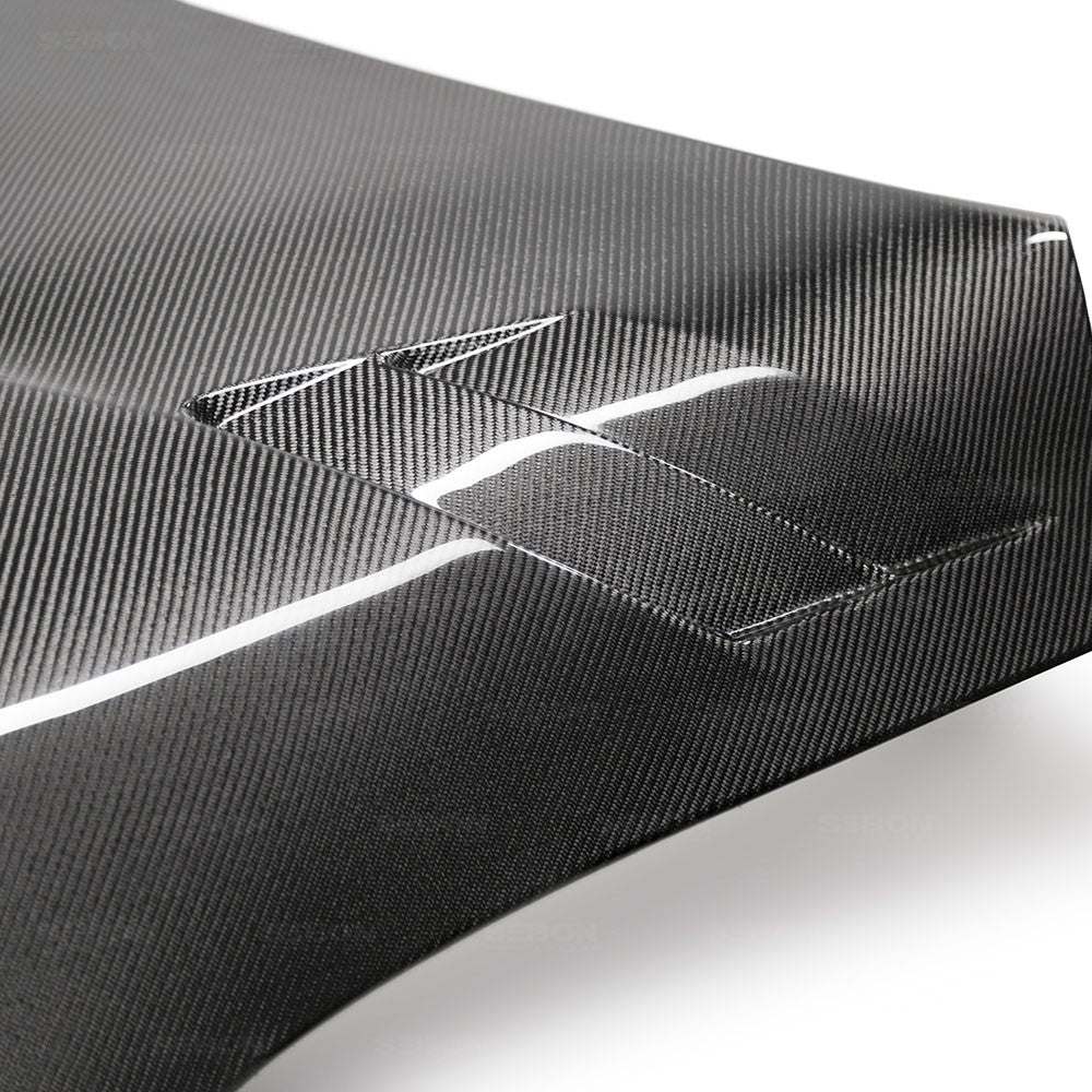 SEIBON CARBON 2020-2023 TOYOTA GR SUPRA TSII-STYLE DOUBLE-SIDED CARBON FIBER HOOD