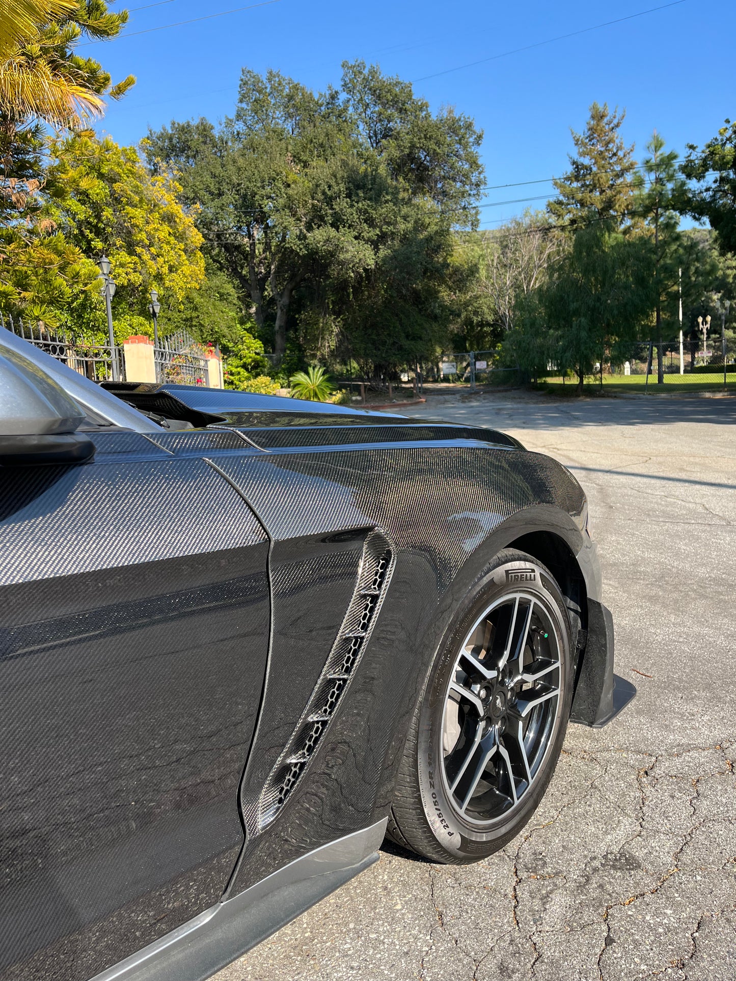 Anderson Composites 2018-2023 FORD MUSTANG GT350 STYLE CARBON FIBER FENDERS (PAIR)