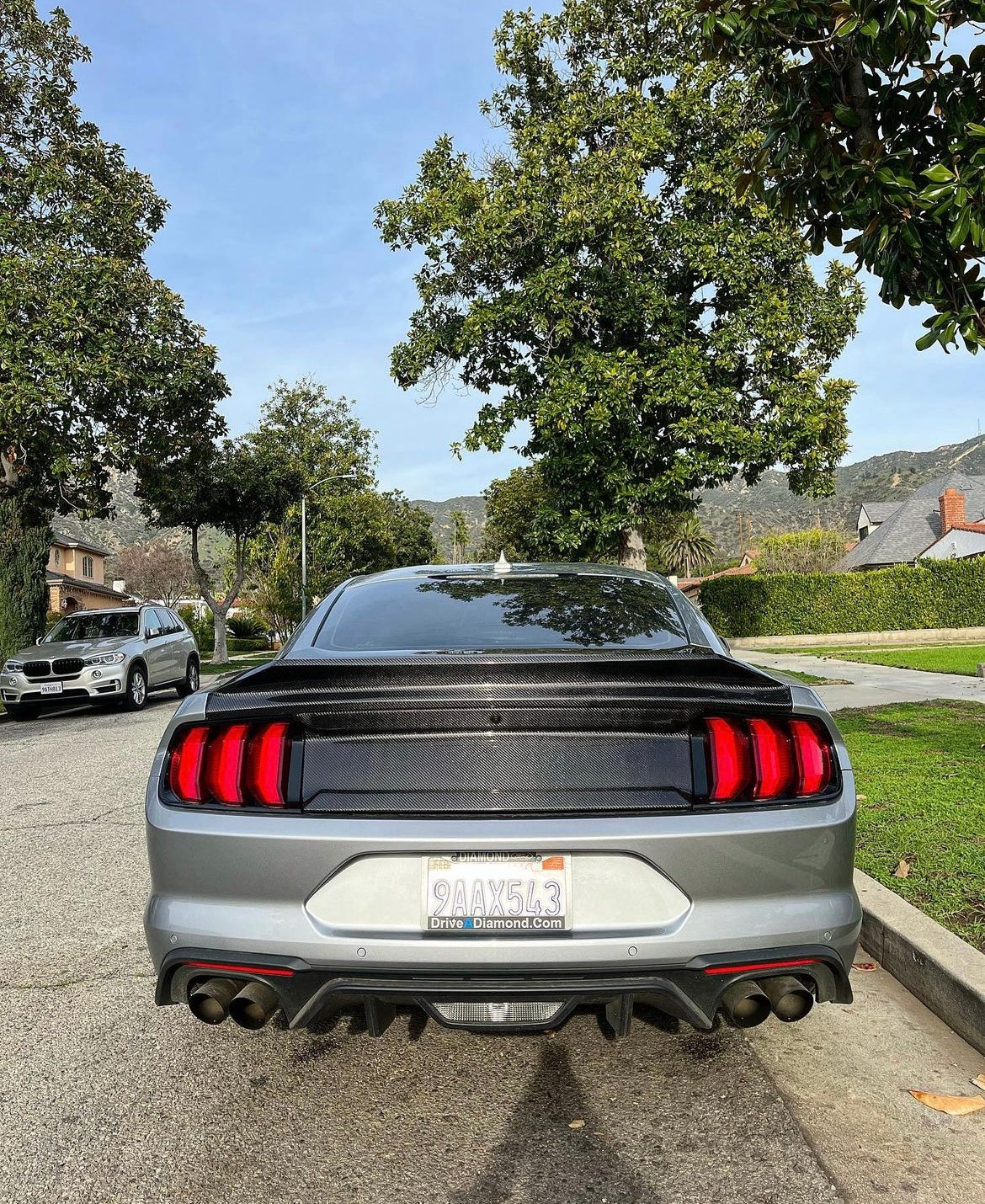 2015-2023 MUSTANG DOUBLE SIDED CARBON FIBER TYPE-ST DECKLID WITH INTEGRATED SPOILER