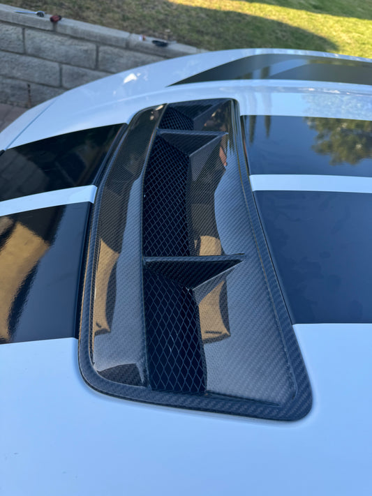 Anderson Composites 2024 FORD MUSTANG TYPE-V5 CARBON FIBER HOOD VENT