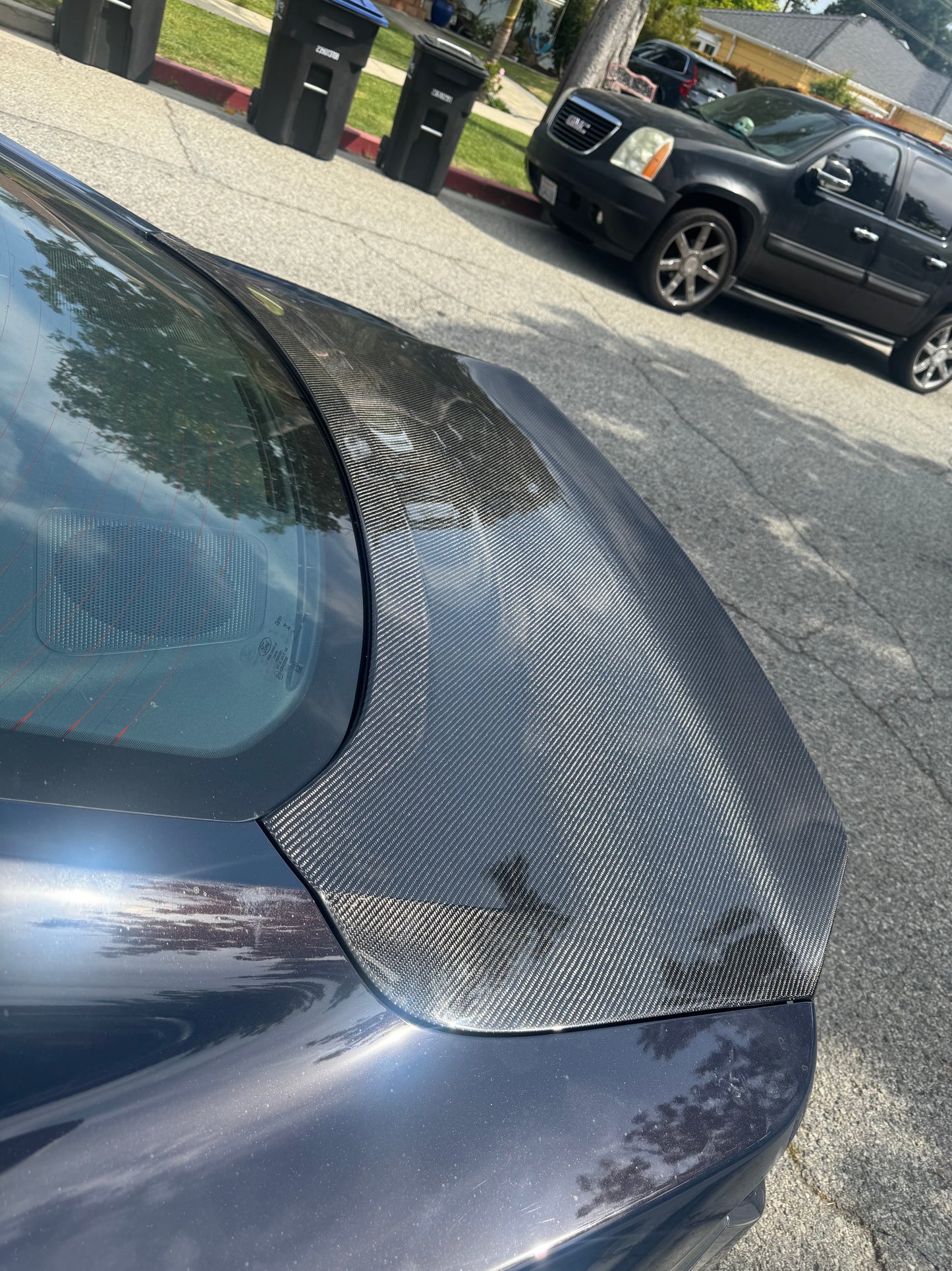 Anderson Composites 2024 MUSTANG DOUBLE-SIDED CARBON FIBER 1-PIECE TYPE-SA DECKLID WITH INTEGRATED SPOILER