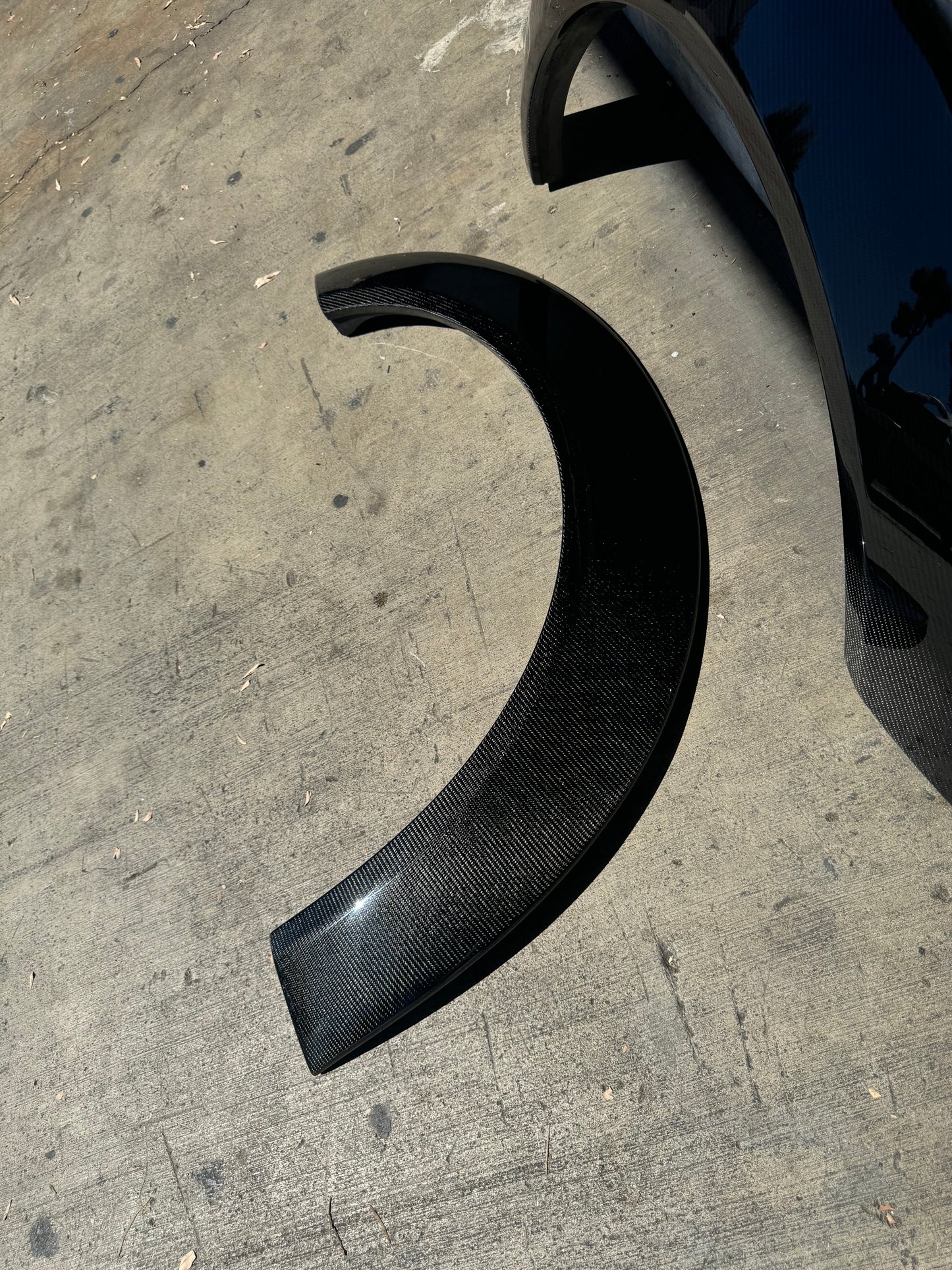 Anderson Composites 2018 - 2023 DODGE CHALLENGER HELLCAT WIDEBODY/DEMON/REDEYE CARBON FIBER REAR FENDER FLARES (PAIR)