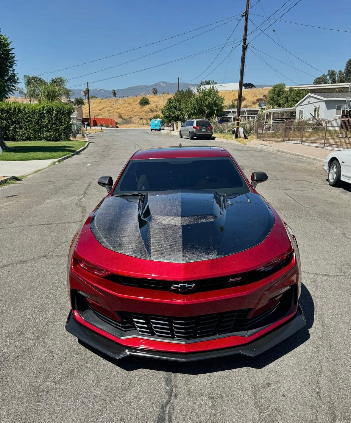 Anderson Composites 2016-2024 CAMARO TYPE-AZ DOUBLE SIDED CARBON FIBER HOOD