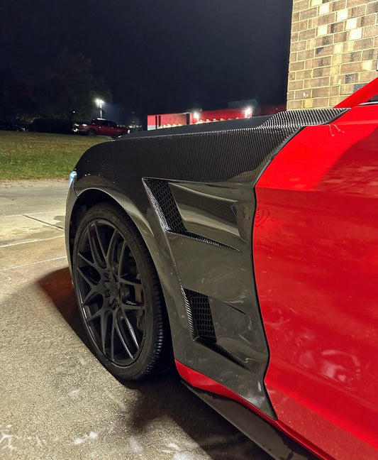 Anderson Composites 2015 - 2017 MUSTANG CARBON FIBER TYPE-AT FRONT FENDERS (PAIR)