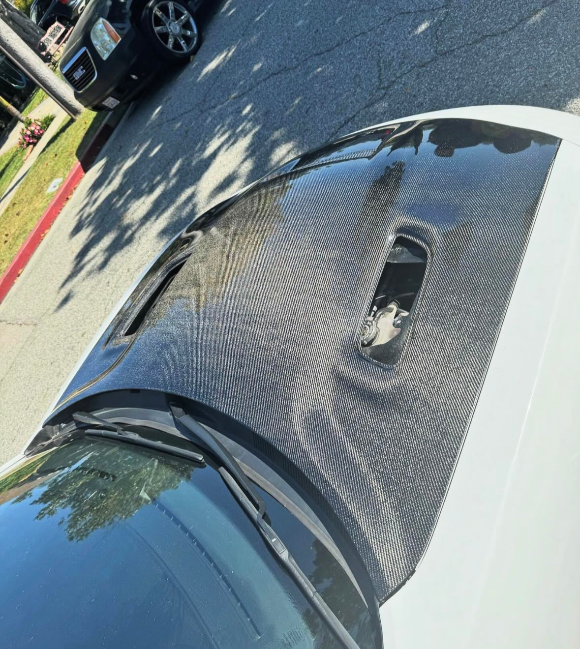 Anderson Composites 2022-2023 DODGE CHARGER HELLCAT JAIL BREAK CARBON FIBER HOOD