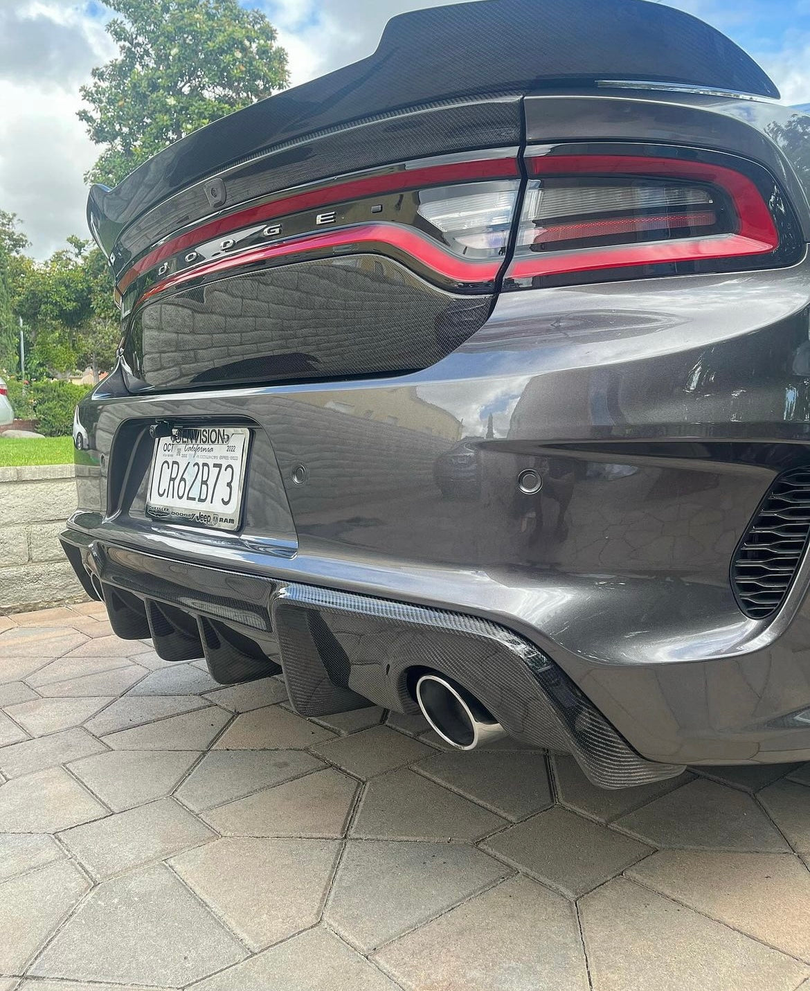 2020-2023 DODGE CHARGER WIDEBODY CARBON FIBER REAR DIFFUSER