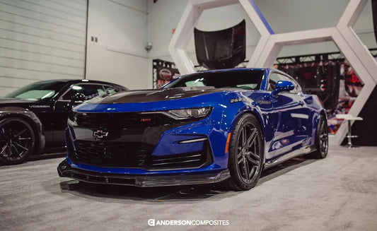 Anderson Composites 2019-2024 CHEVROLET CAMARO SS TYPE-OE CARBON FIBER UPPER FRONT CHIN SPOILER
