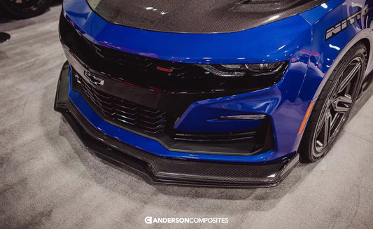 Anderson Composites 2019-2024 CHEVROLET CAMARO SS TYPE-SS CARBON FIBER LOWER FRONT CHIN SPOILER