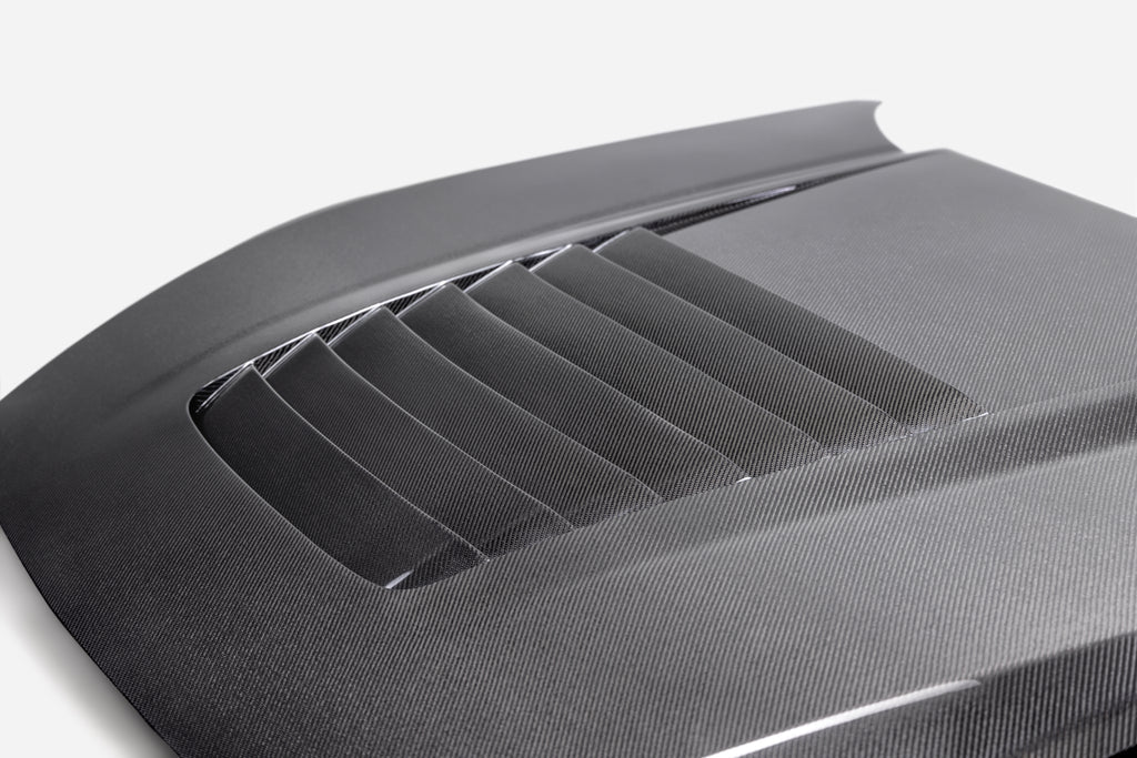 Anderson Composites 2024 FORD MUSTANG TYPE-GT5 DOUBLE-SIDED CARBON FIBER HOOD