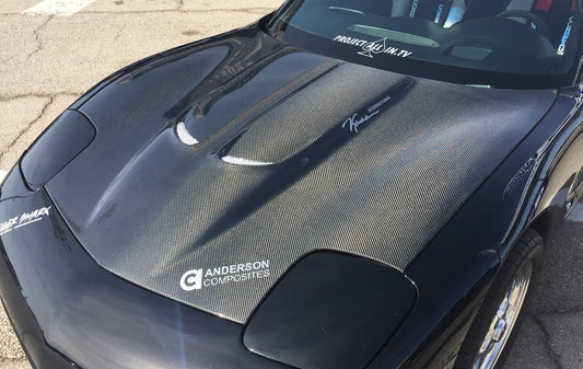 Anderson Composites 1997-2004 CHEVROLET CORVETTE C5 TYPE-TD CARBON FIBER HOOD