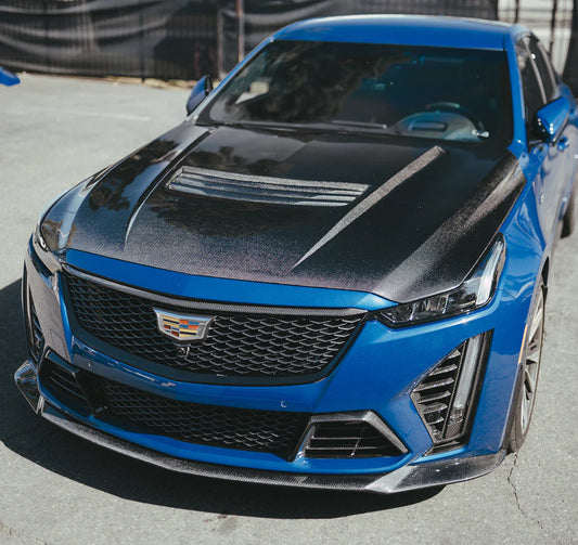 Anderson Composites 2022-2024 CADILLAC CT5-V BLACKWING TYPE-SV DOUBLE SIDED CARBON FIBER HOOD