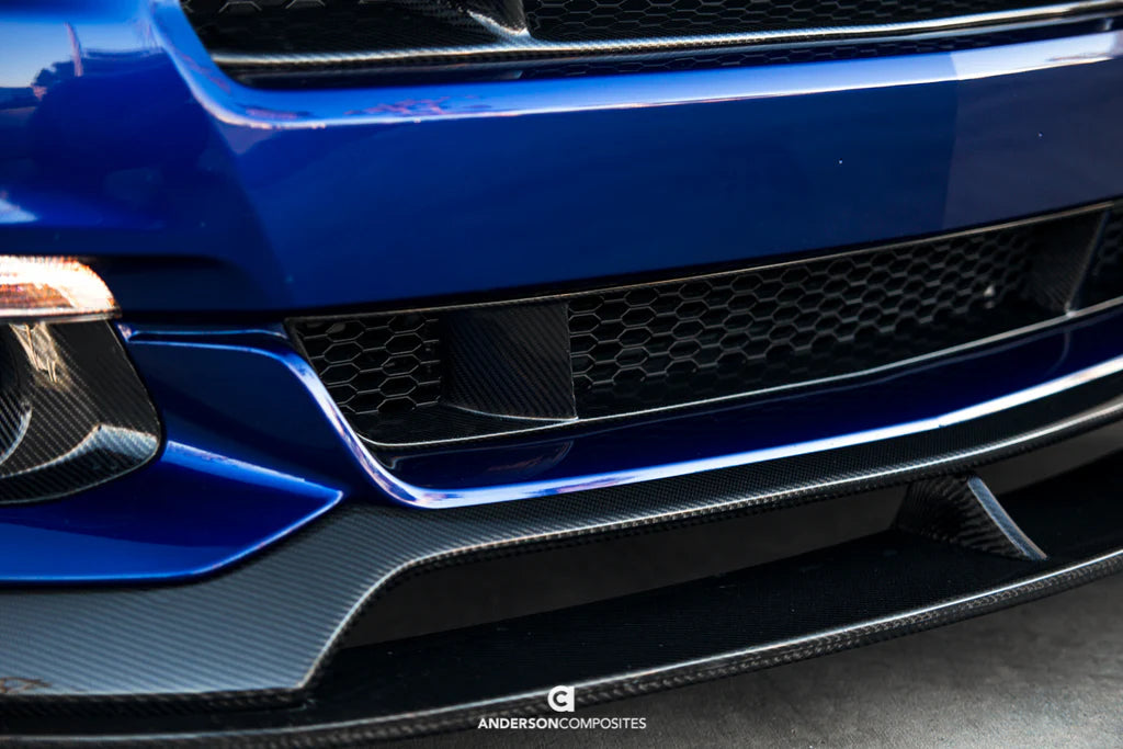 Anderson Composites 2015-2017 FORD MUSTANG CARBON FIBER LOWER GRILLE