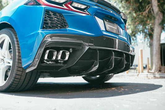 Anderson Composites 2020-2024 CHEVROLET CORVETTE C8 CARBON FIBER REAR DIFFUSER