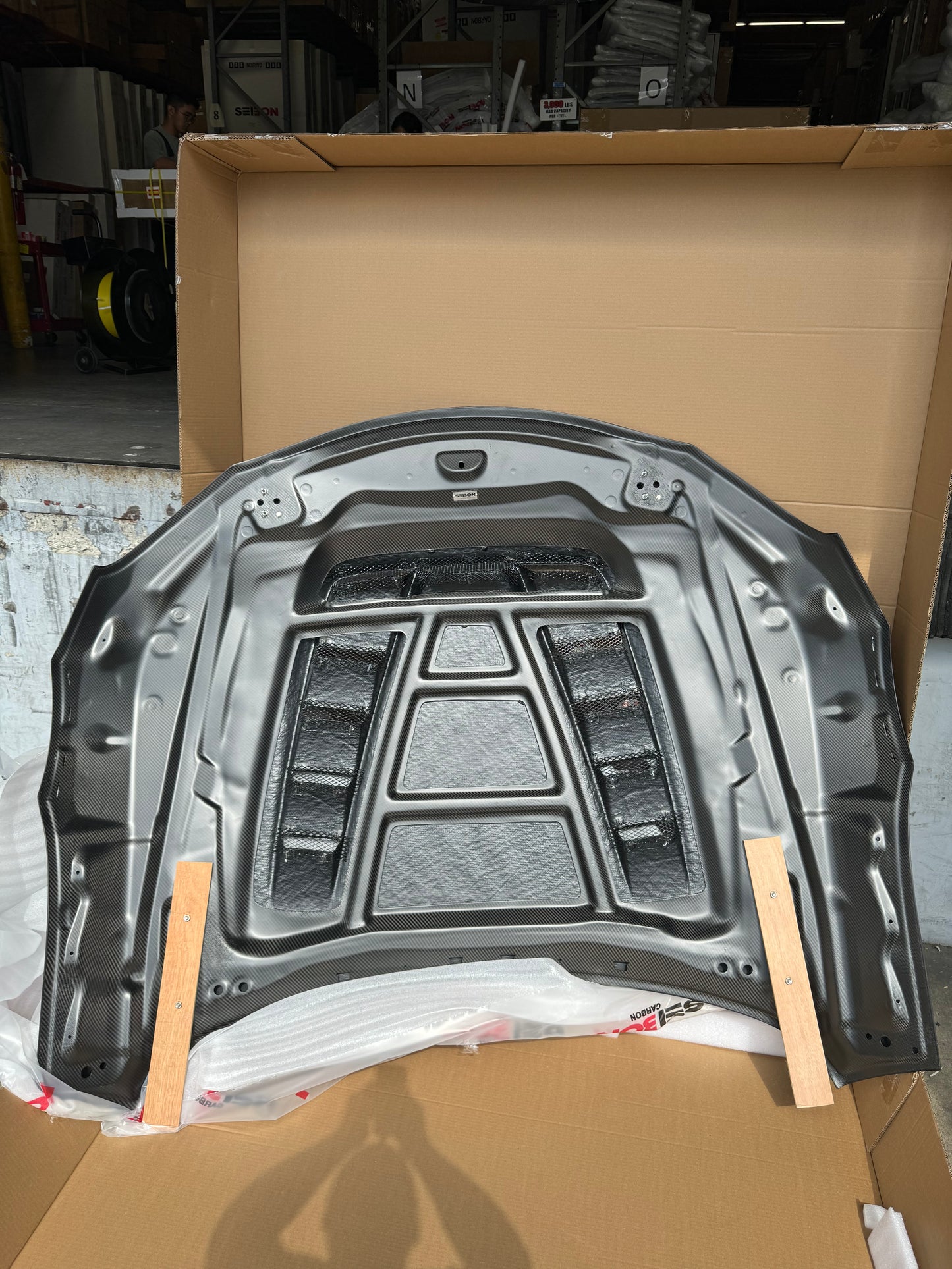 Seibon Carbon 2020-2023 TOYOTA GR SUPRA TV-STYLE DOUBLE-SIDED CARBON FIBER HOOD