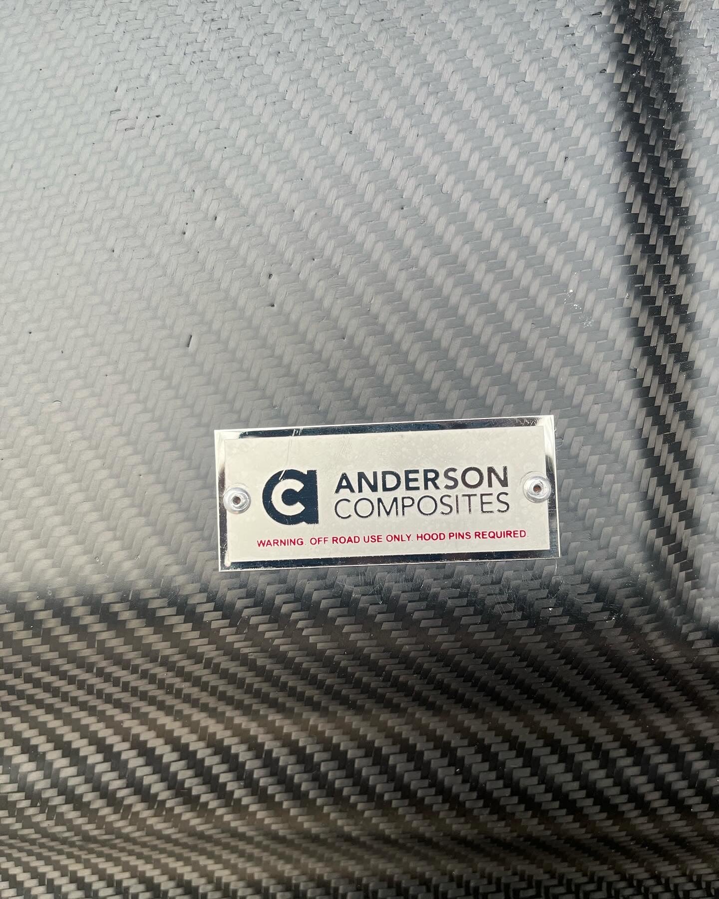 Anderson Composites 2018-2023 FORD MUSTANG DOUBLE SIDED TYPE-GT5 CARBON FIBER HOOD