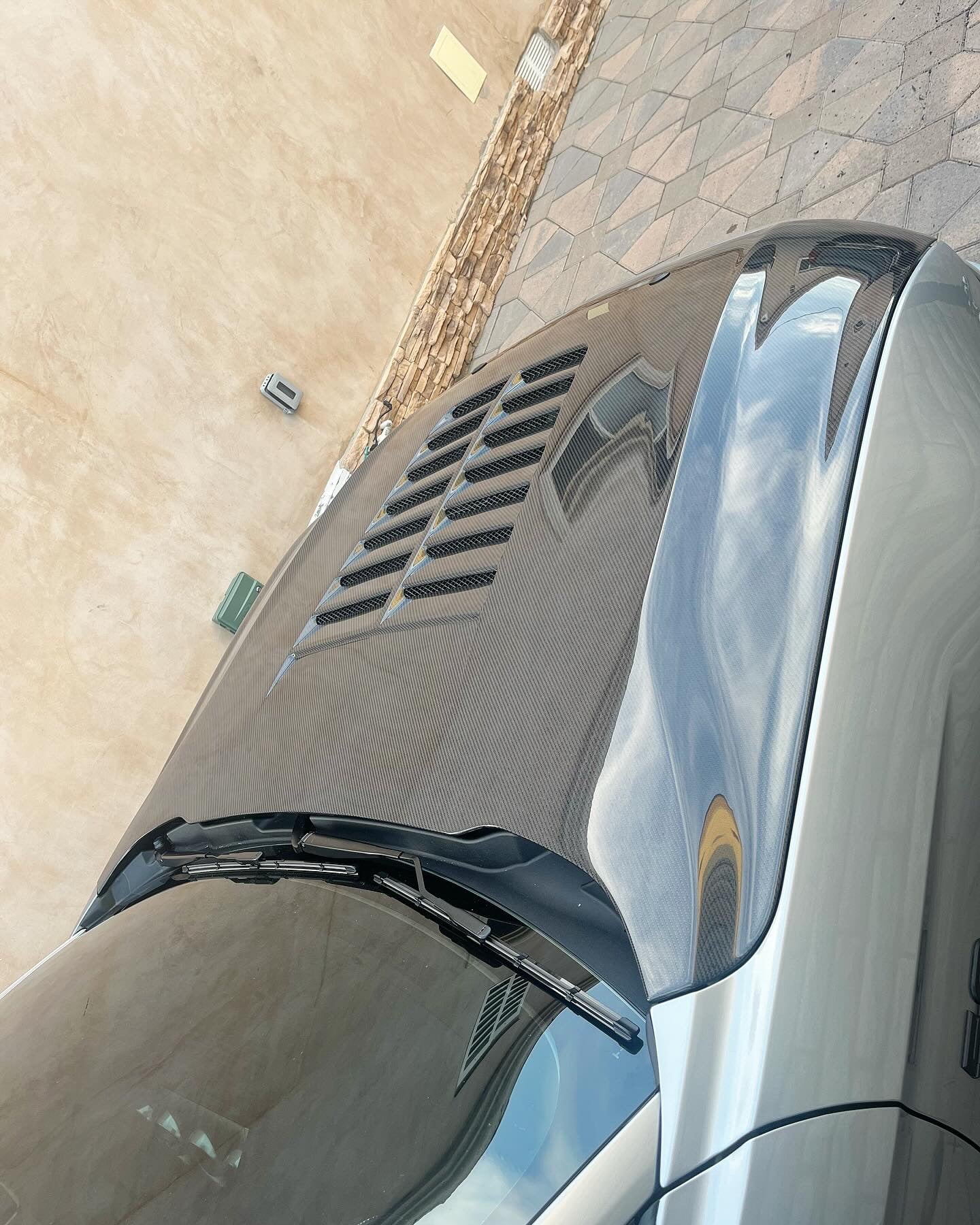 Anderson Composites 2018-2023 FORD MUSTANG DOUBLE SIDED TYPE-GT5 CARBON FIBER HOOD