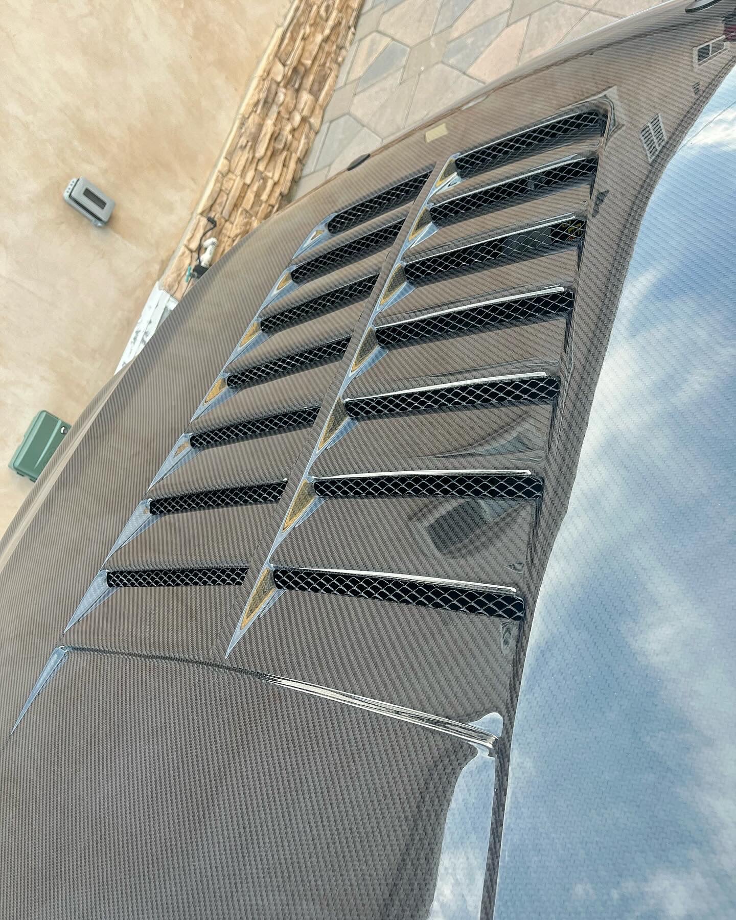 Anderson Composites 2018-2023 FORD MUSTANG DOUBLE SIDED TYPE-GT5 CARBON FIBER HOOD